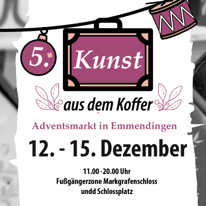  Kunst aus dem Koffer Adventsmarkt in Emmendingen - Foto 1