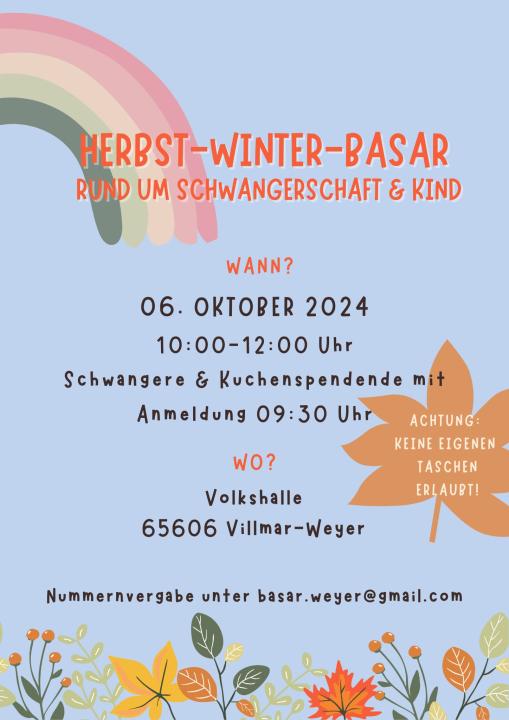  Großer Herbst-Winter-Basar rund um Schwangerschaft & Kind - Foto 1