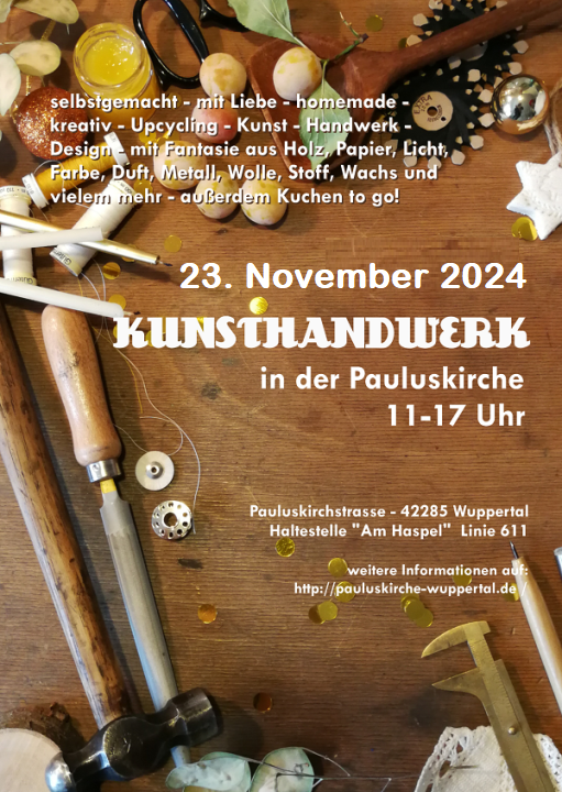  Kunsthandwerkermarkt in der  Pauluskirche Wuppertal-Unterbarmen - Foto 1
