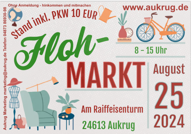 Flohmarkt in Aukrug "Am Raiffeisenturm" - Foto 1