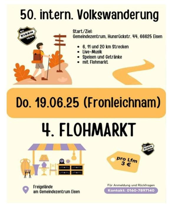 Flohmarkt und 50. Internationale Vokswanderung gemeinsam - Foto 3