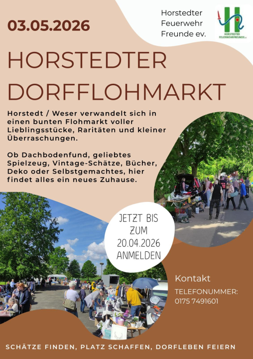  Dorfflohmarkt Horstedt 2026 - Foto 1