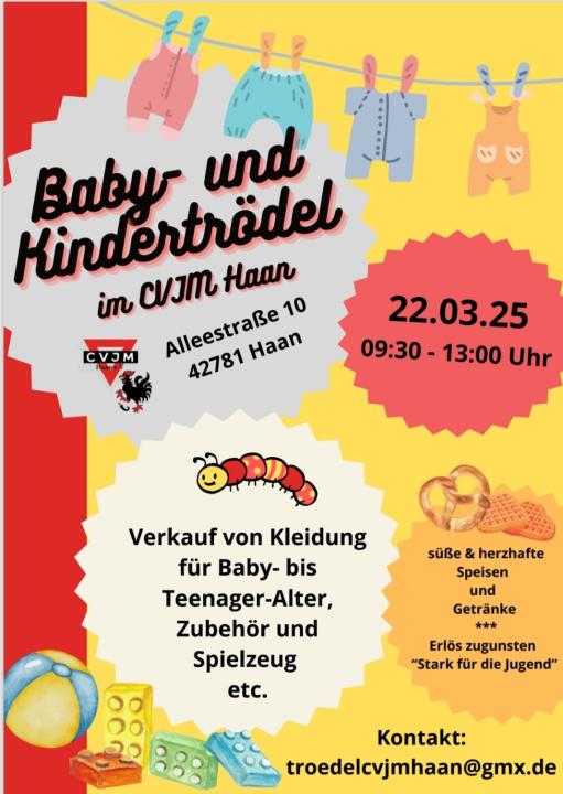  Baby-und Kindersachen Trödelmarkt im CVJM Haus, Alleestraße10 in 42781 Haan - Foto 1