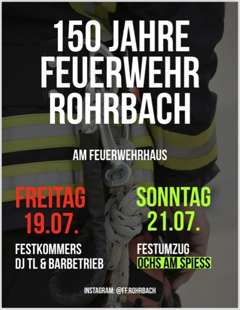  150jähriges Jubiläum der Feuerwehr Rohrbach - Foto 1