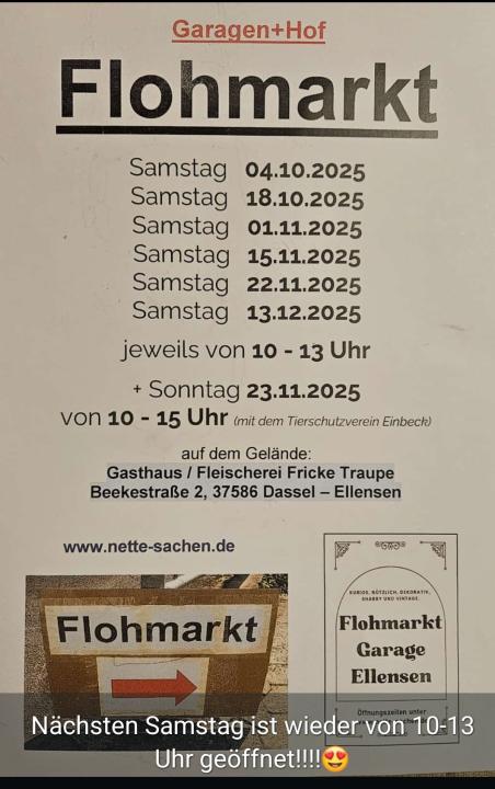  Flohmarkt Garagen Ellensen 10-13 Uhr (4 Garagen) - Foto 1