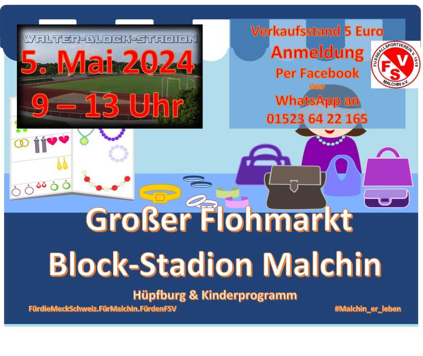  Malchiner Stadion-Flohmarkt - Foto 1