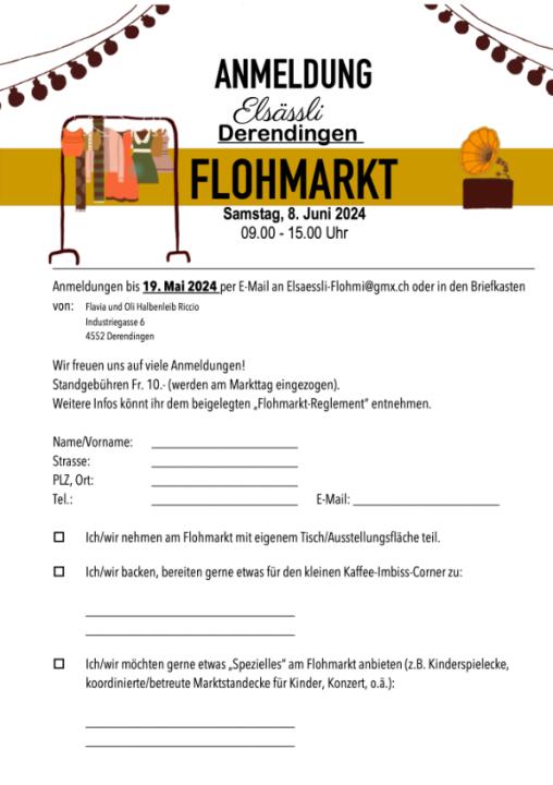  Flohmarkt Elsässli Derendingen - Foto 2