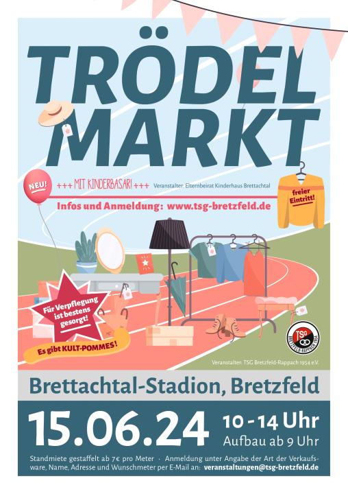  Trödelmarkt mit Kinderbasar im Brettachtal-Stadion Bretzfeld - Foto 1