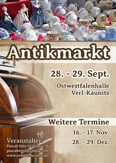  Antikmarkt Verl Kaunitz in der Ostwestfalenhalle - Foto 1