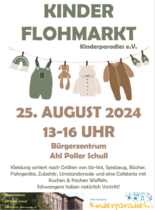  FLOHMARKT KINDERPARADIES im Bürgerzentrum Ahl Poller Schull - Foto 1