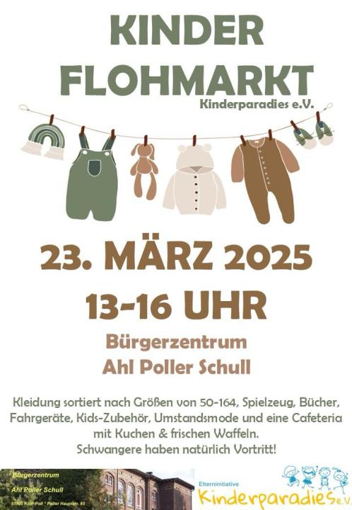  FLOHMARKT KINDERPARADIES im Bürgerzentrum Ahl Poller Schull - Foto 1