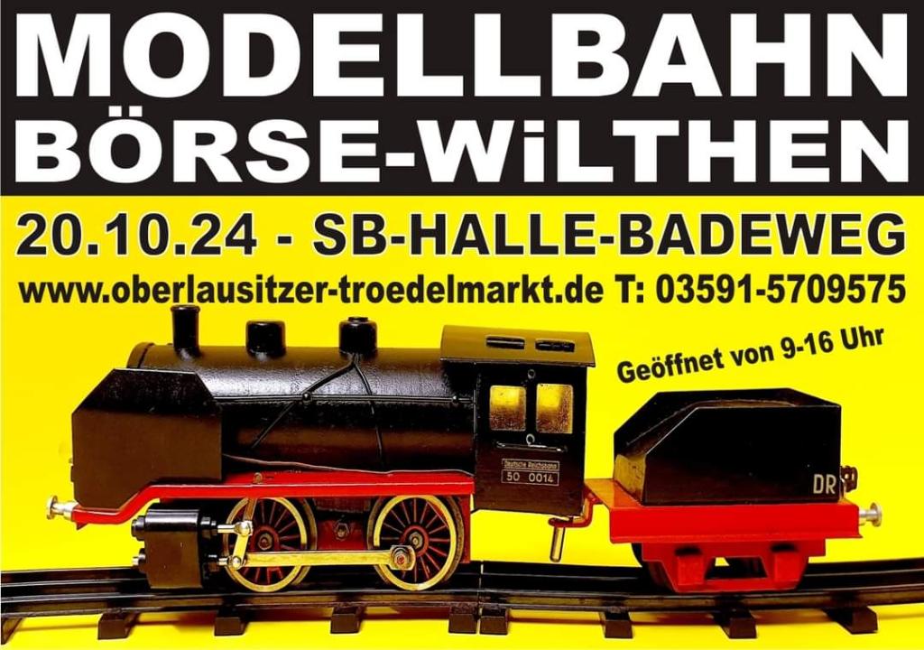  OBERLAUSITZER MODELLBAHNBÖRSE WILTHEN BADEWEG SB-HALLE - Foto 1