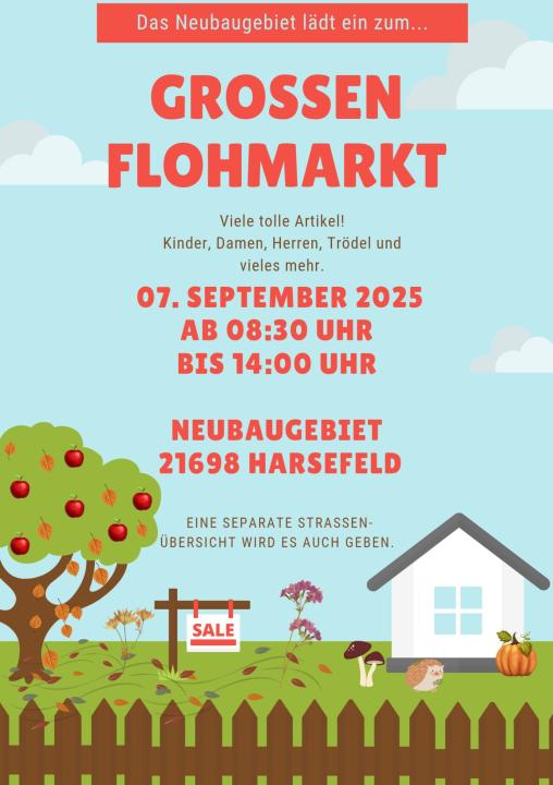Familienflohmarkt im Neubaugebiet in Harsefeld - Foto 1