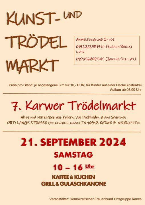  7. Karwer Kunst- und Trödelmarkt - Foto 1