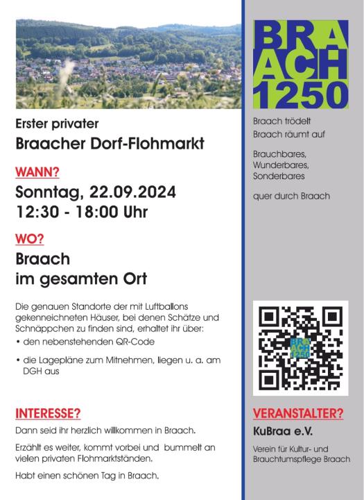  1. privater Braacher Dorf-Flohmarkt - Foto 1