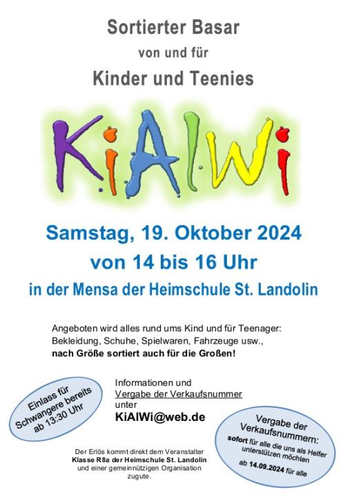  KiAlWi - Sortierter Basar von und für Kinder und Teenies - Foto 1