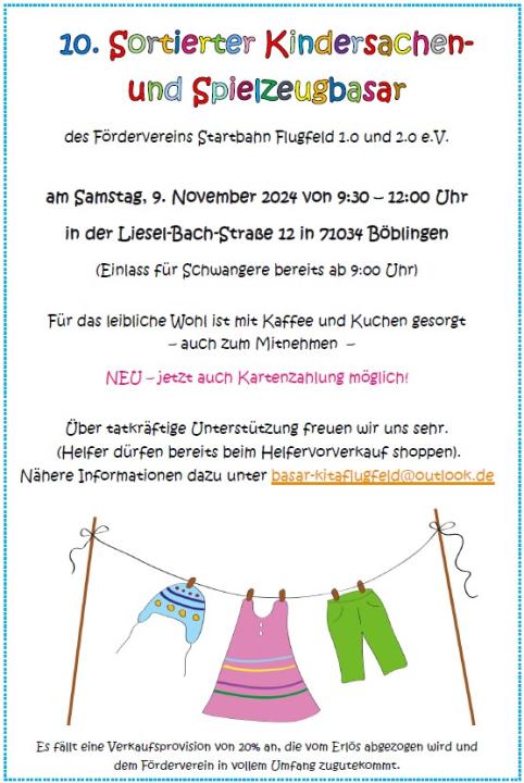  11. Kindersachen- und Spielzeugbasar - Foto 1