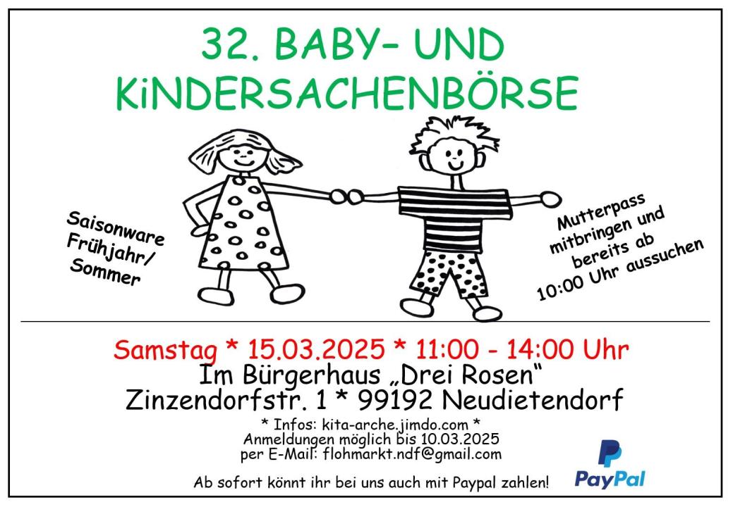  32. Kinder- und Babysachenbörse - Foto 1