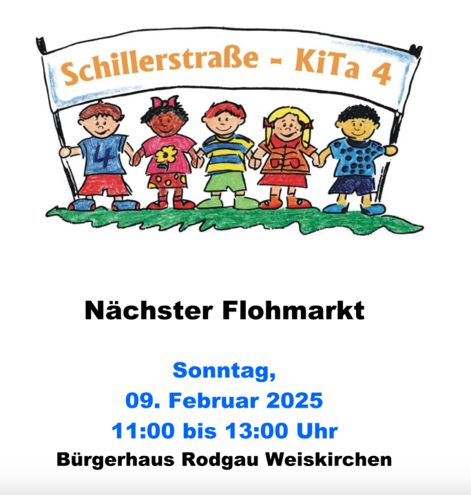  Kinderflohmarkt Kita Schillerstraße Rodgau-Weiskirchen - Foto 1