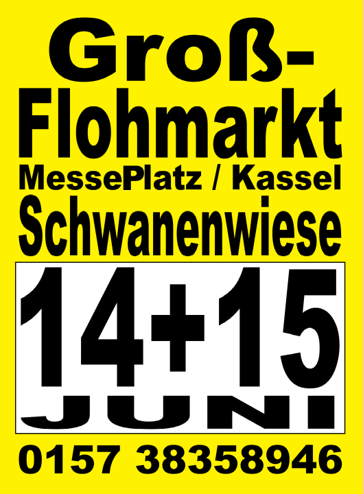 Groß-Flohmarkt auf der Schwanenwiese / Messeplatz Kassel Samstag + Sonntag 2 Tage - Foto 1