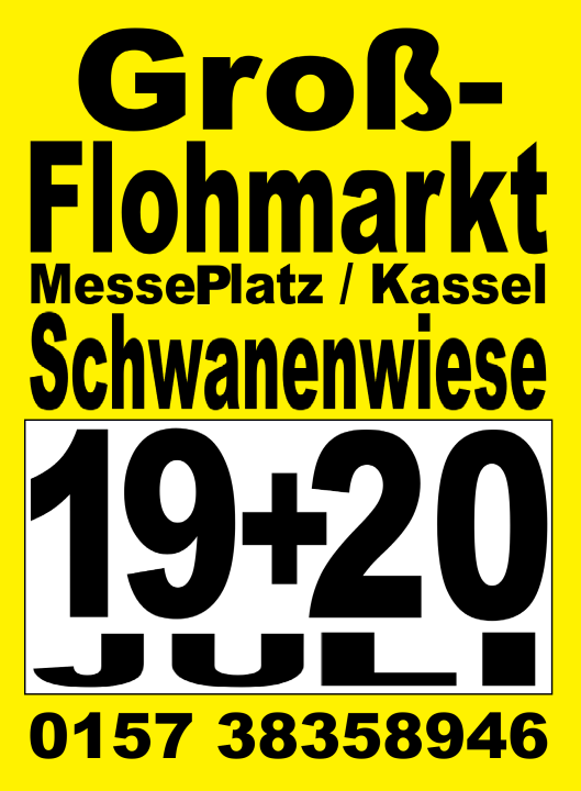 Groß-Flohmarkt auf der Schwanenwiese / Messeplatz Kassel Samstag + Sonntag 2 Tage - Foto 1