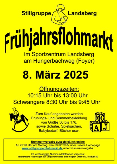  Frühjahrsflohmarkt der Stillgruppe Landsberg - Foto 2