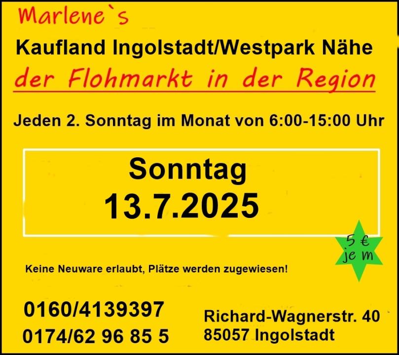 Flohmarkt am Kaufland Ingolstadt - nÀhe Westpark - Foto 1