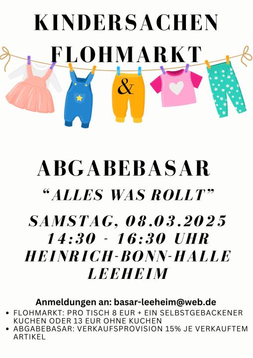  Kindersachenflohmarkt mit Abgabebasar "Alles was rollt" - Foto 1