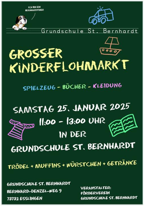  Kinderflohmarkt Grundschule St. Bernhardt - Foto 1