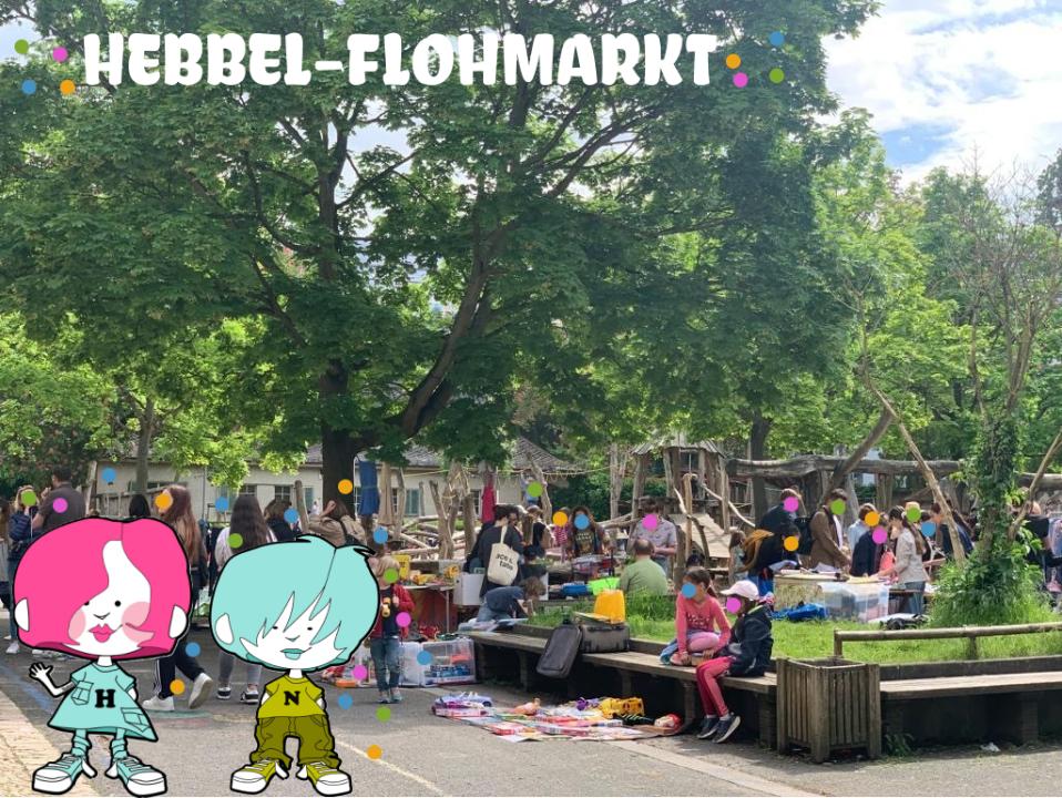  Großer Hebbel-Flohmarkt auf dem Schulhof - Foto 1