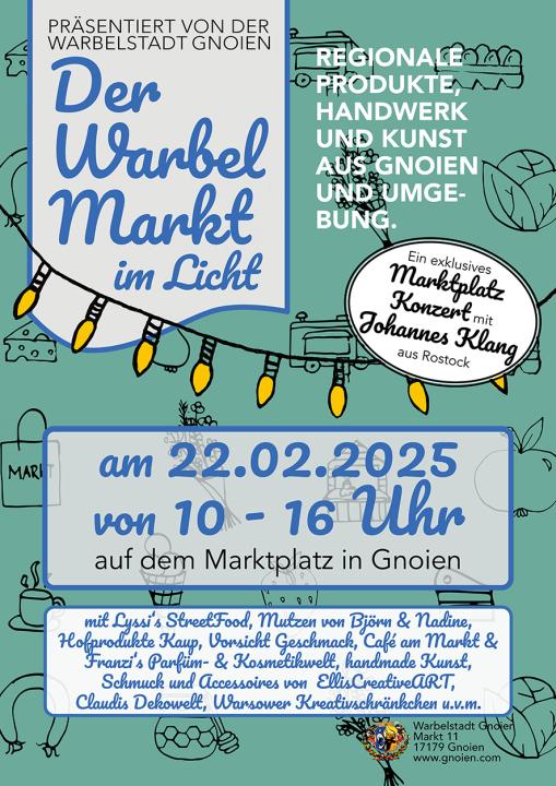  Der Warbel Markt im Licht 22.02. von 10-16 Uhr mit einem Marktplatz-Konzert von Johannes Klang - Foto 1