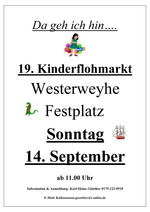  19. Kinderflohmarkt 14.09.2025 - Foto 1