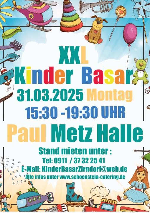  XXL Kinderbasar Zirndorf in der Paul-Metz-Halle - Foto 1