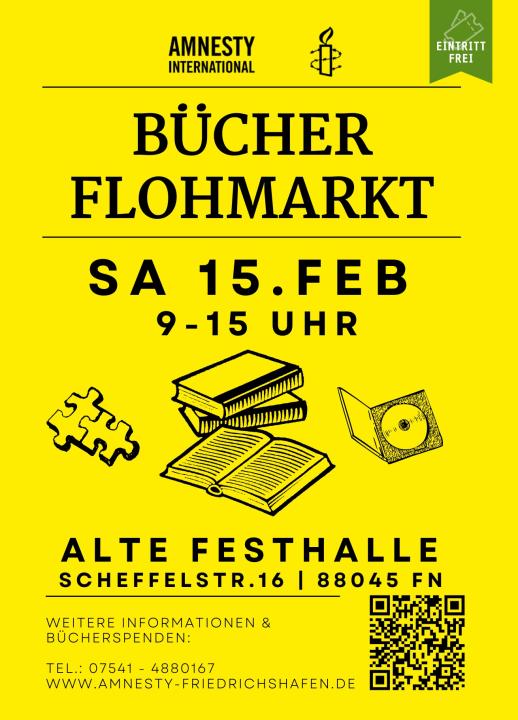  Großer amnesty-Bücherflohmarkt in der Alten Festhalle in FN - Foto 1