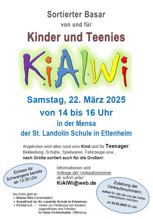  KiAlWi - Sortierter Basar von und für Kinder und Teenies - Foto 1