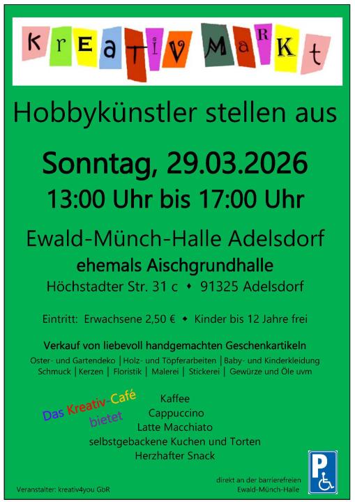  Frühjahrs-Kreativmarkt in der Ewald-Münch-Halle Adelsdorf (ehemals Aischgrundhalle) - Foto 1