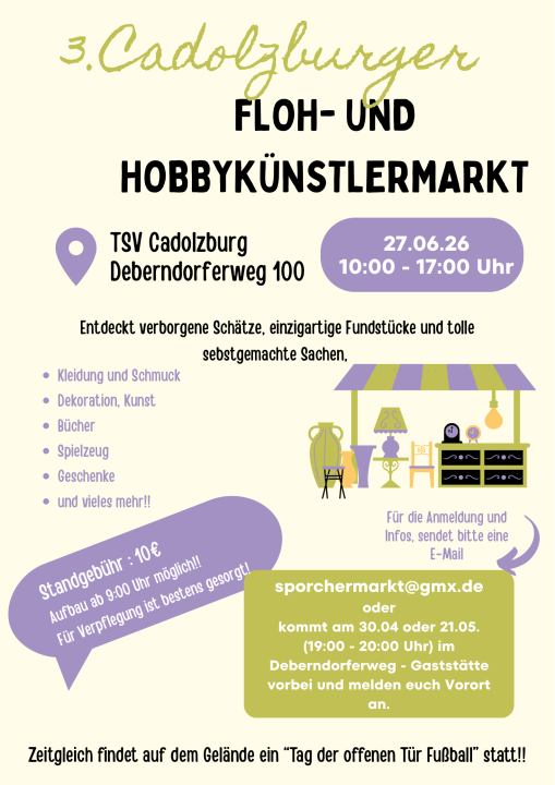  3. Cadolzburger Floh- und Hobbykünstlermarkt - Foto 1