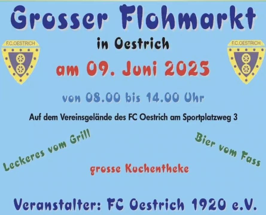 Flohmarkt FC Oestrich 09.06.2025 auf dem Sportplatz - Foto 2