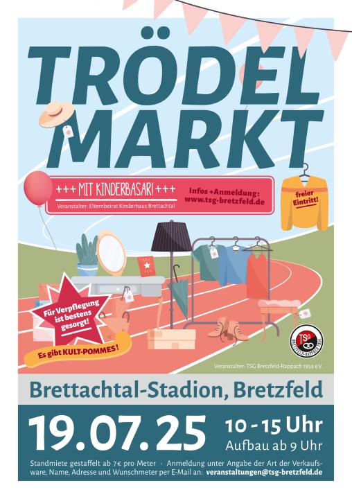 Trödelmarkt mit Kinderbasar im Brettachtal-Stadion Bretzfeld - Foto 1