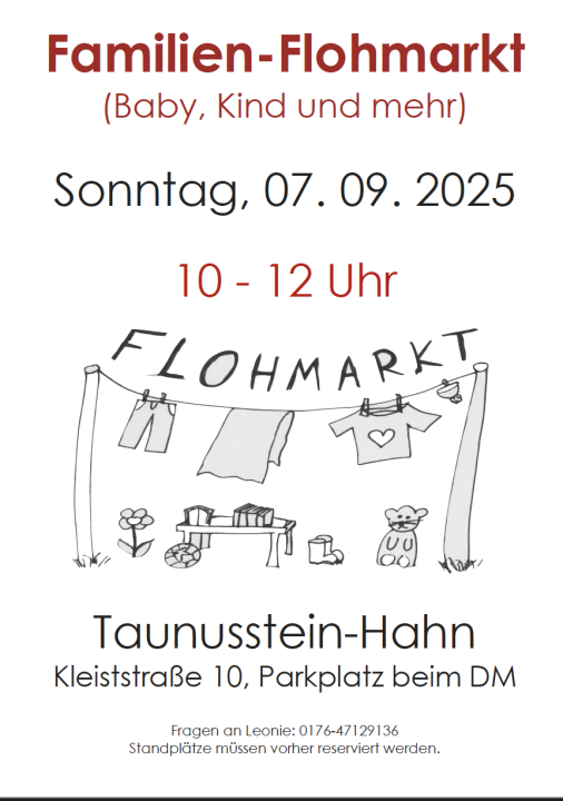 Taunussteiner Familien Flohmarkt für Baby, Kinder und mehr - Foto 1