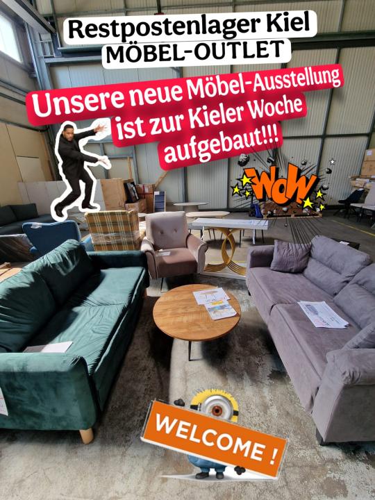  ⚡ KIELER WOCHE Möbelausstellung ist FERTIG! Restpostenlager MÖBEL-OUTLET Kiel-Wellsee⚡ Mo.-Fr. 10-17 - Foto 1
