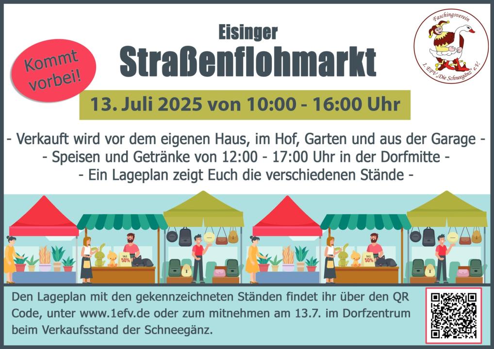 Eisinger Straßenflohmarkt - Foto 1