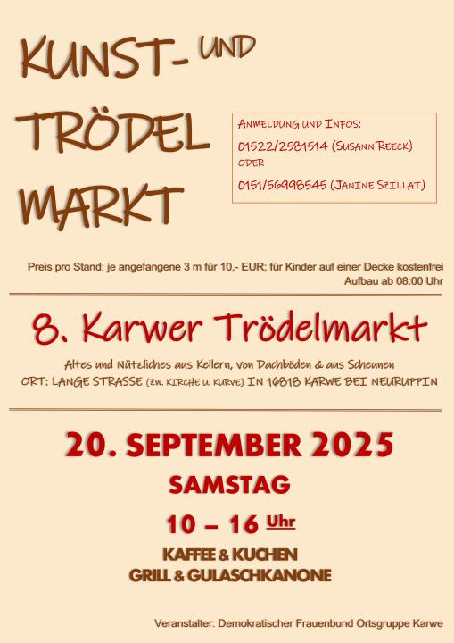  7. Karwer Kunst- und Trödelmarkt - Foto 1