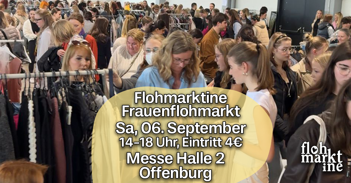 Flohmarktine Frauenflohmarkt / Mädchenflohmarkt!? Sa, 06. September, Messe Offenburg - Foto 1