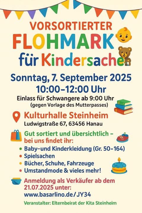  Vorsortierter Kinderflohmarkt Basar –  Kulturhalle Steinheim - Foto 1