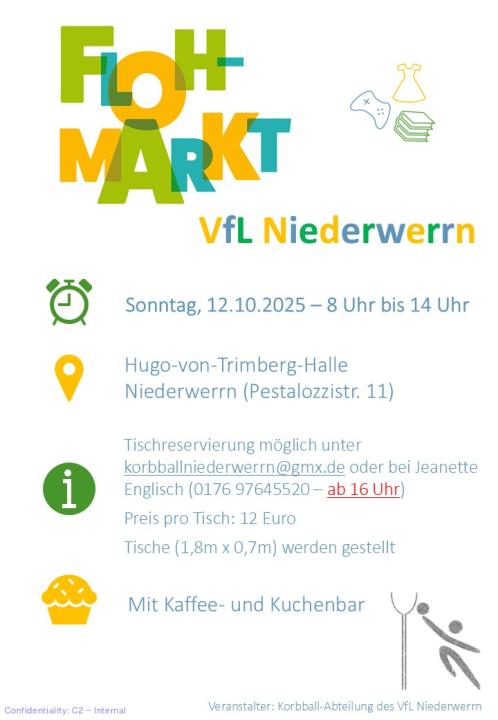 Hallenflohmarkt des VfL Niederwerrn - Foto 1