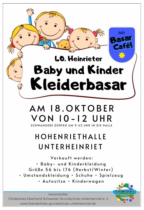  40. Heinrieter Baby- und Kinderkleider-Basar - Foto 1