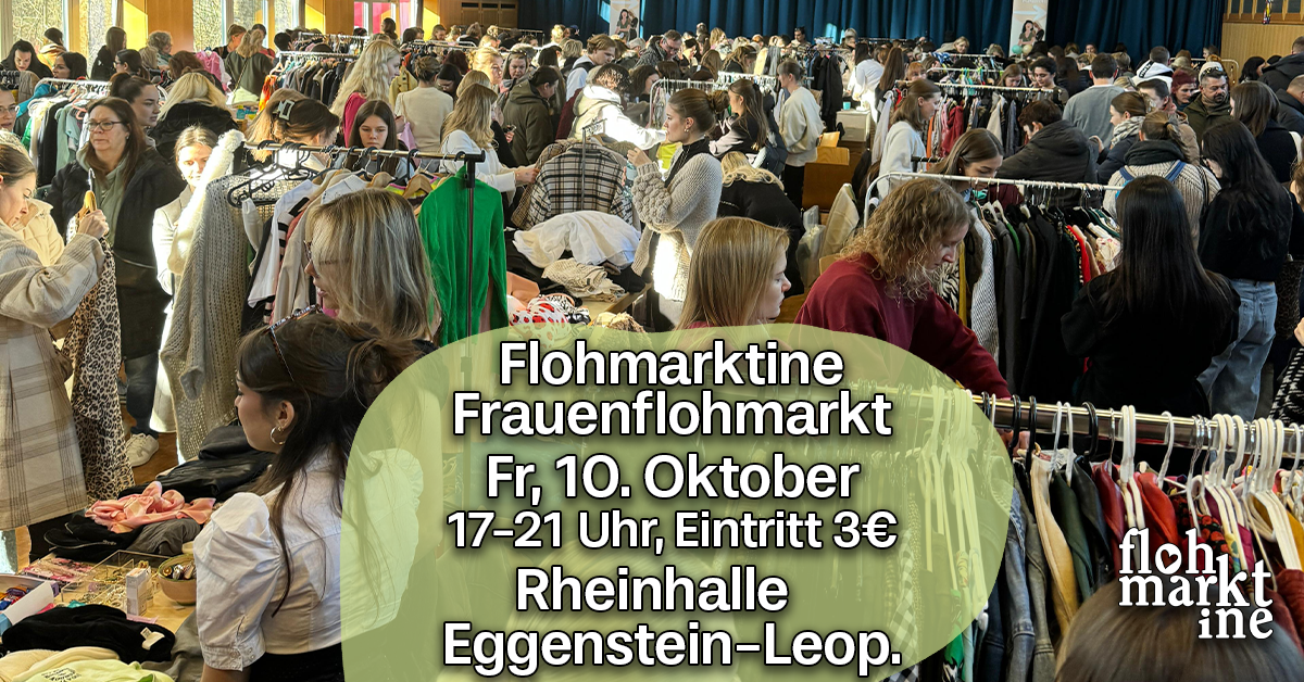 Flohmarktine Frauenflohmarkt / Mädchenflohmarkt! Fr, 10. Oktober, Rheinhalle Egg-Leo bei Karlsruhe - Foto 1