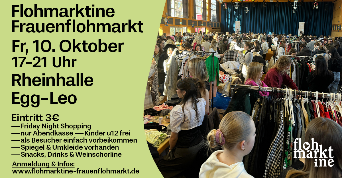  Flohmarktine Frauenflohmarkt / Mädchenflohmarkt! Fr, 10. Oktober, Rheinhalle Egg-Leo bei Karlsruhe - Foto 2