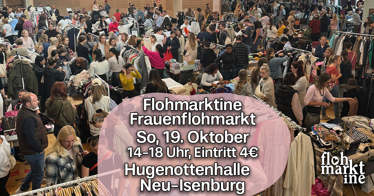 Flohmarktine Frauenflohmarkt / Mädchenflohmarkt! So, 19. Oktober Neu-Isenburg / Frankfurt - Foto 1